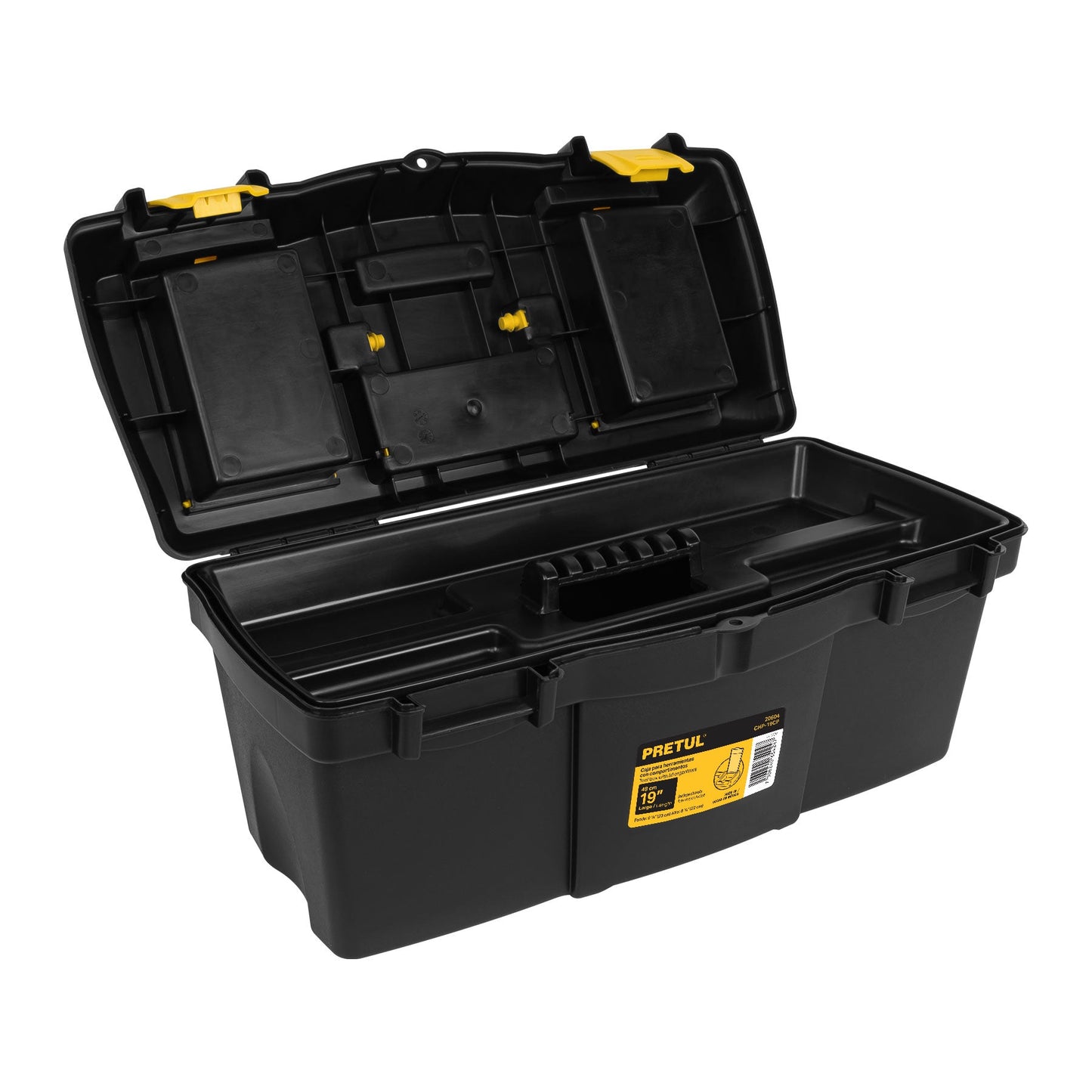 Caja para herramienta de 19' con compartimentos, Pretul | CHP-19CP | 20604