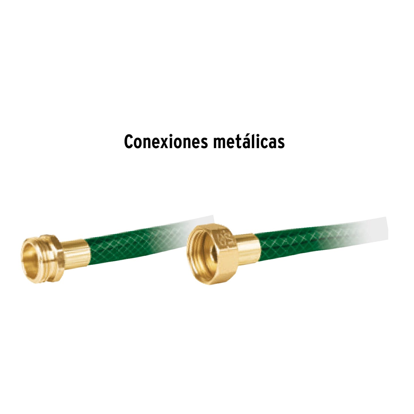 Manguera 1/2' reforzada 3 capas conexiones metal 20m, Pretul | MAN-20X1/2PM | 20655