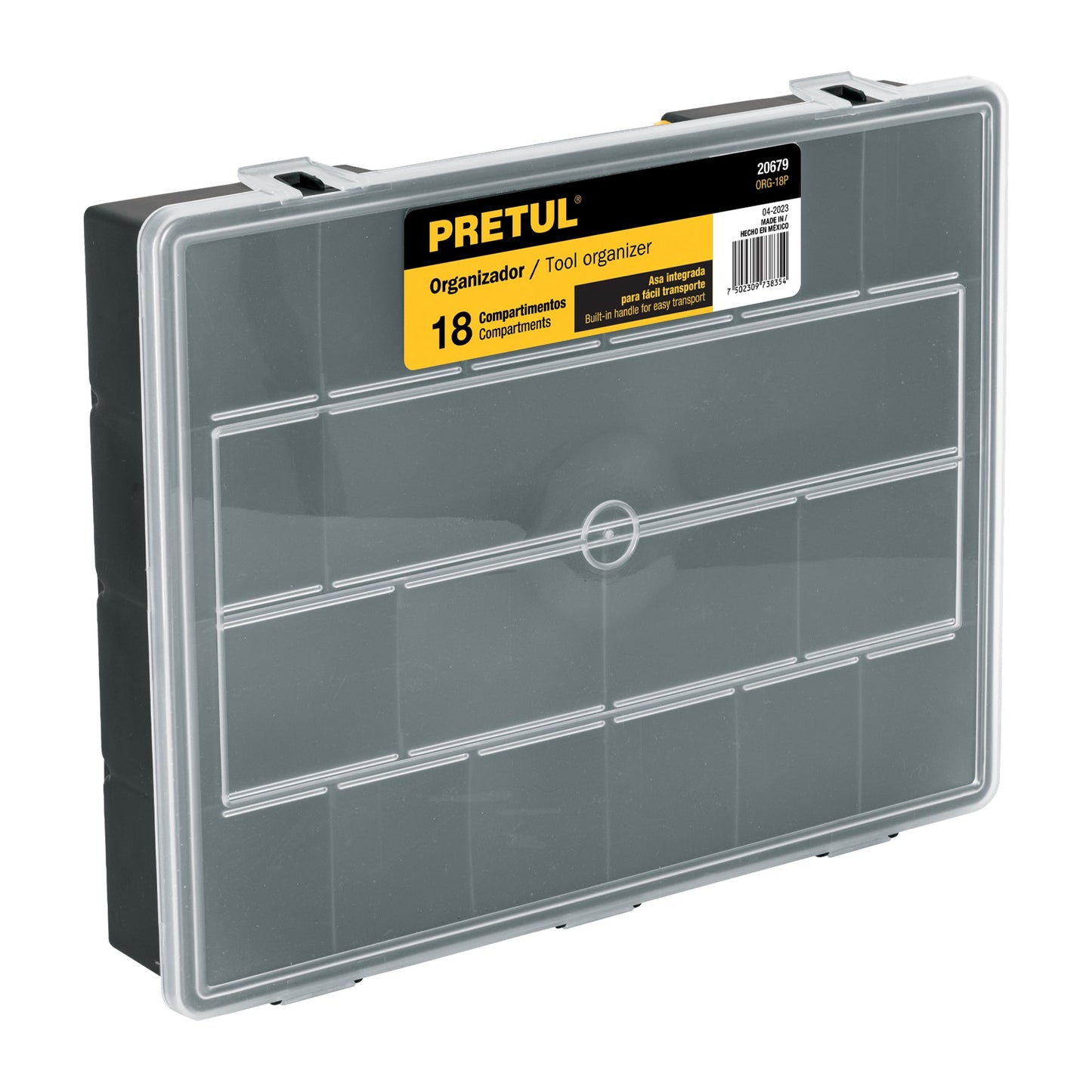 Organizador 14' con 18 compartimentos, Pretul | ORG-18P | 20679