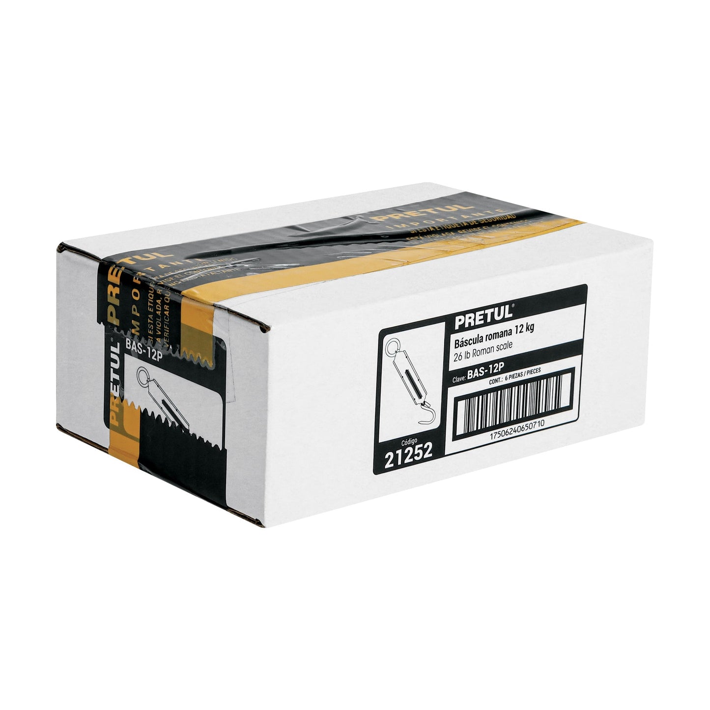 Báscula capacidad 12 kg romana de resorte, Pretul | BAS-12P | 21252