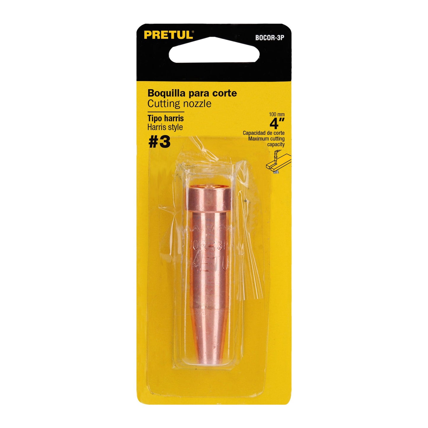 Boquilla #3 para corte con acetileno, PRETUL | BOCOR-3P | 21518