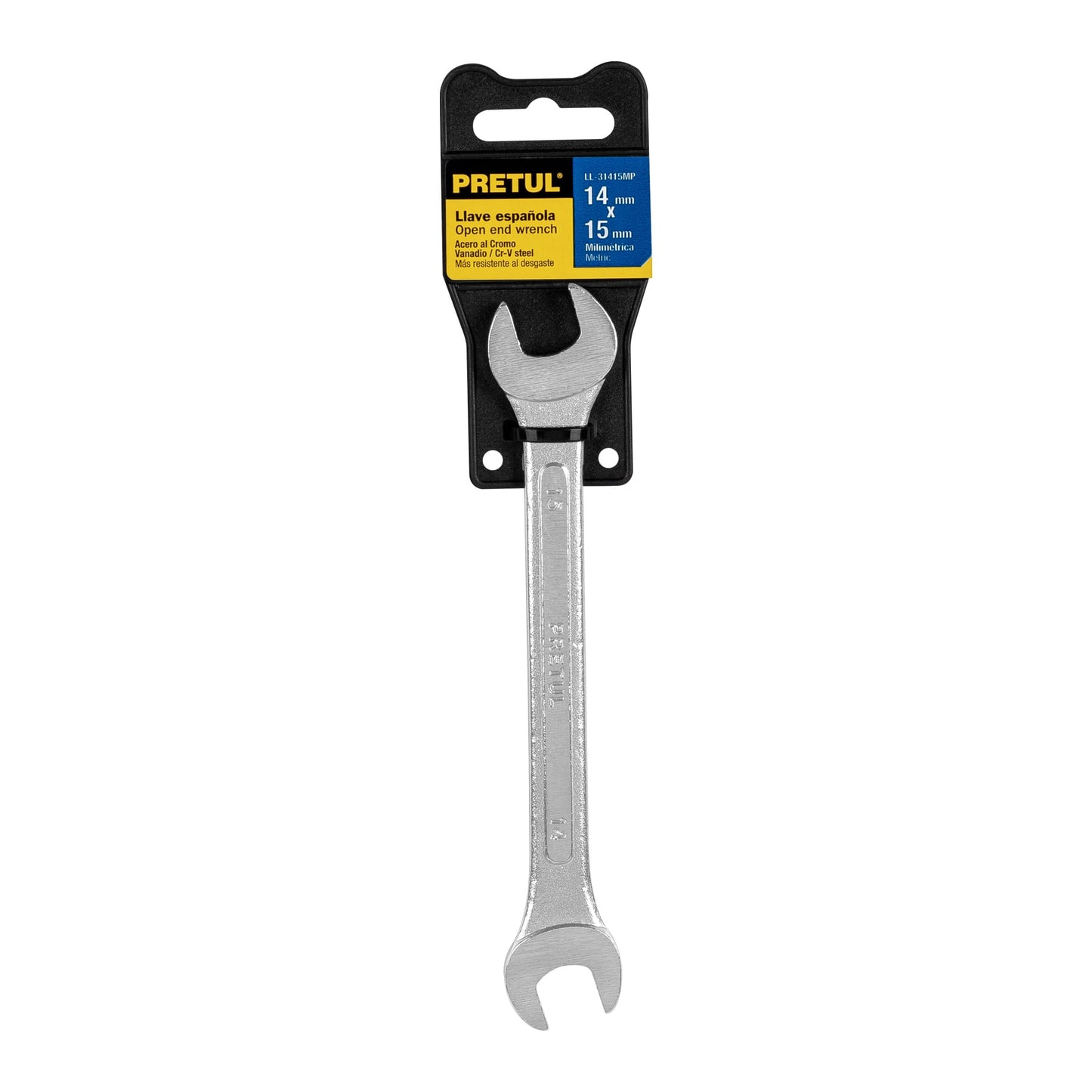 Llave española 14 x 15 mm x 185 mm de largo, PRETUL | LL-31415MP | 21974