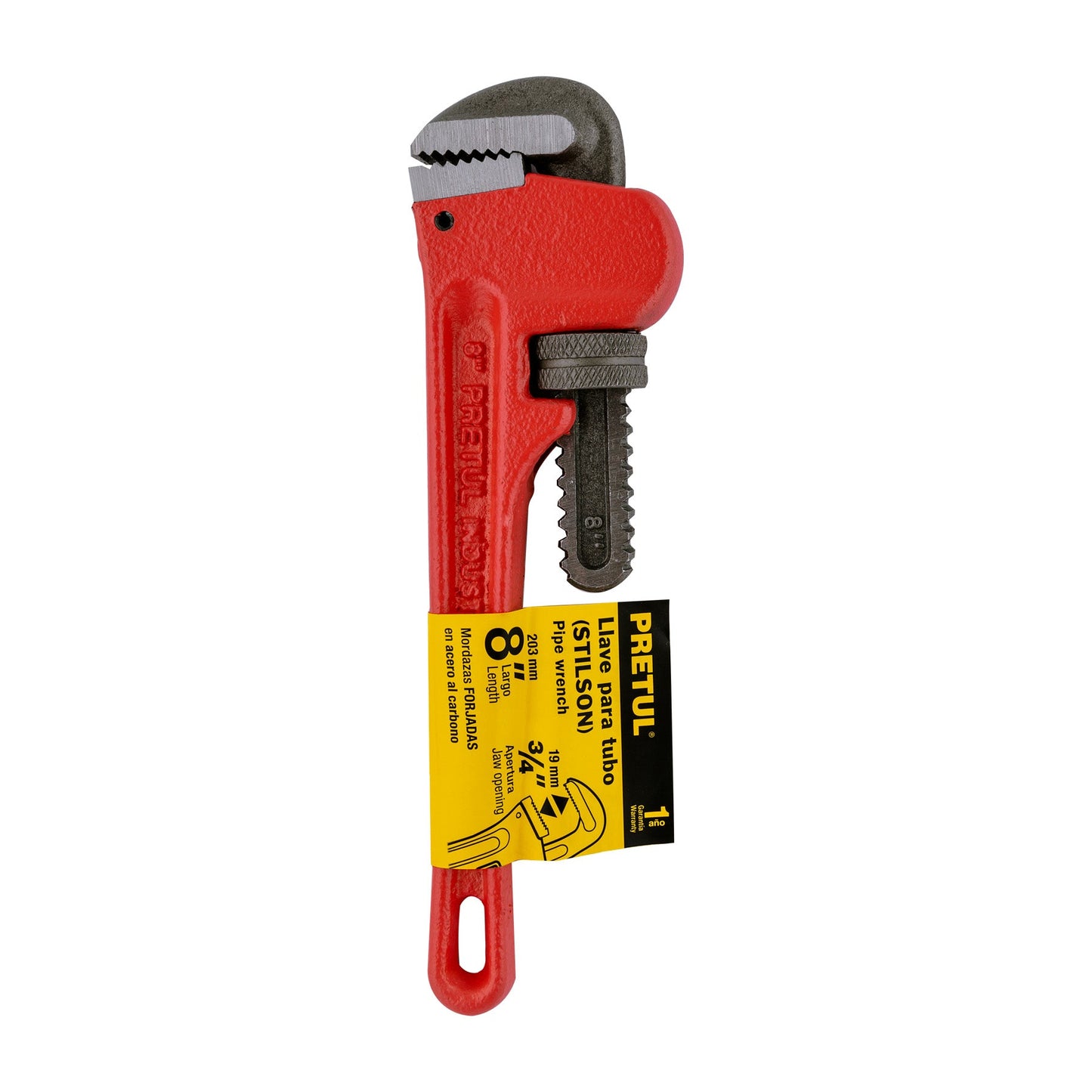 Llave stilson 8' cuerpo de hierro maleable, Pretul | STI-8P | 22010