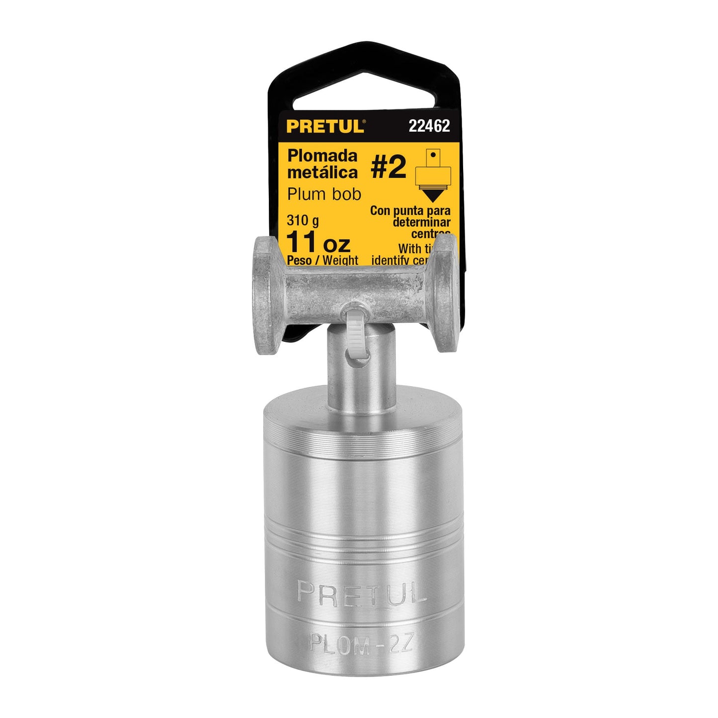 Plomada metálica de 310 g con centro, Pretul | PLOM-2Z | 22462