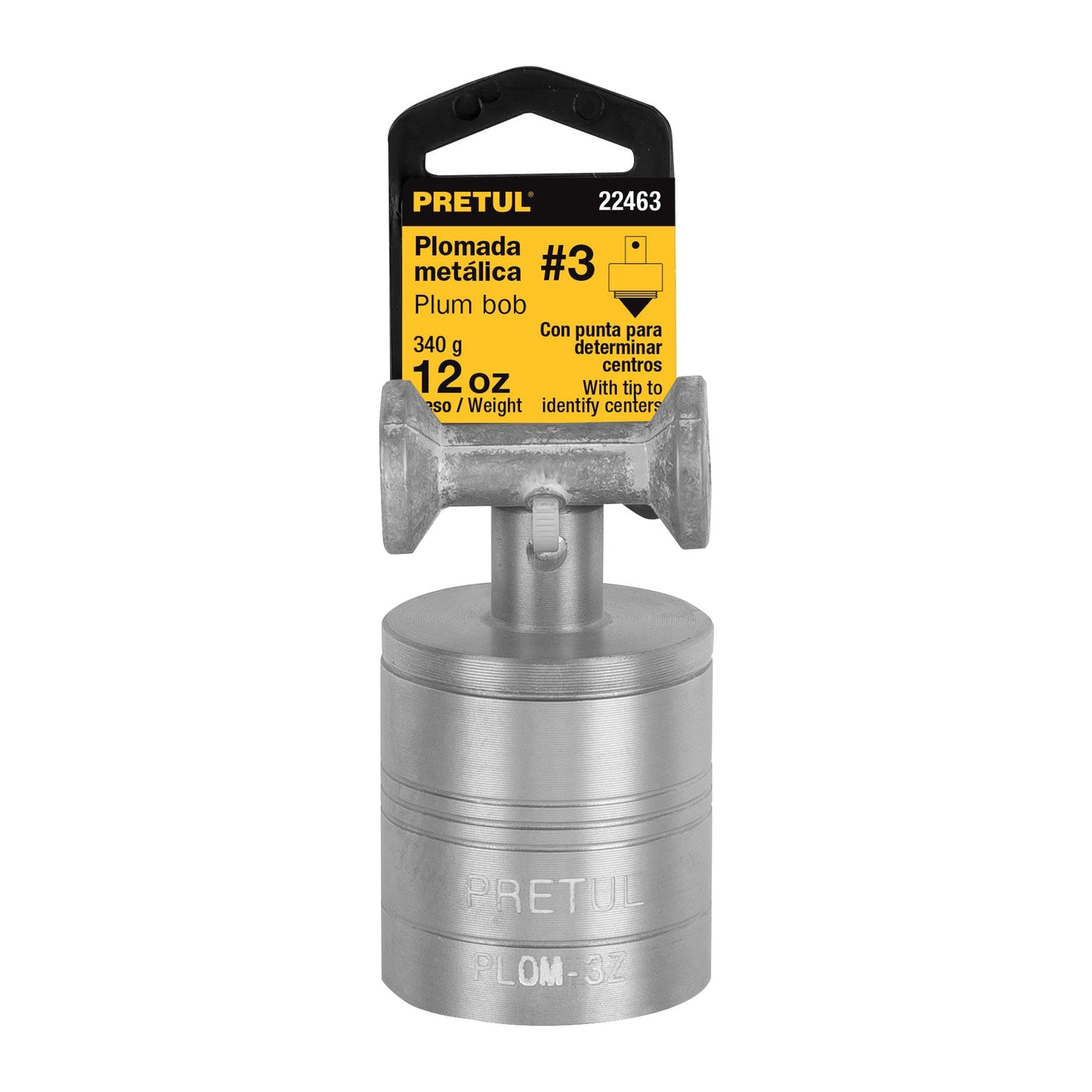 Plomada metálica de 340 g con centro, Pretul | PLOM-3Z | 22463