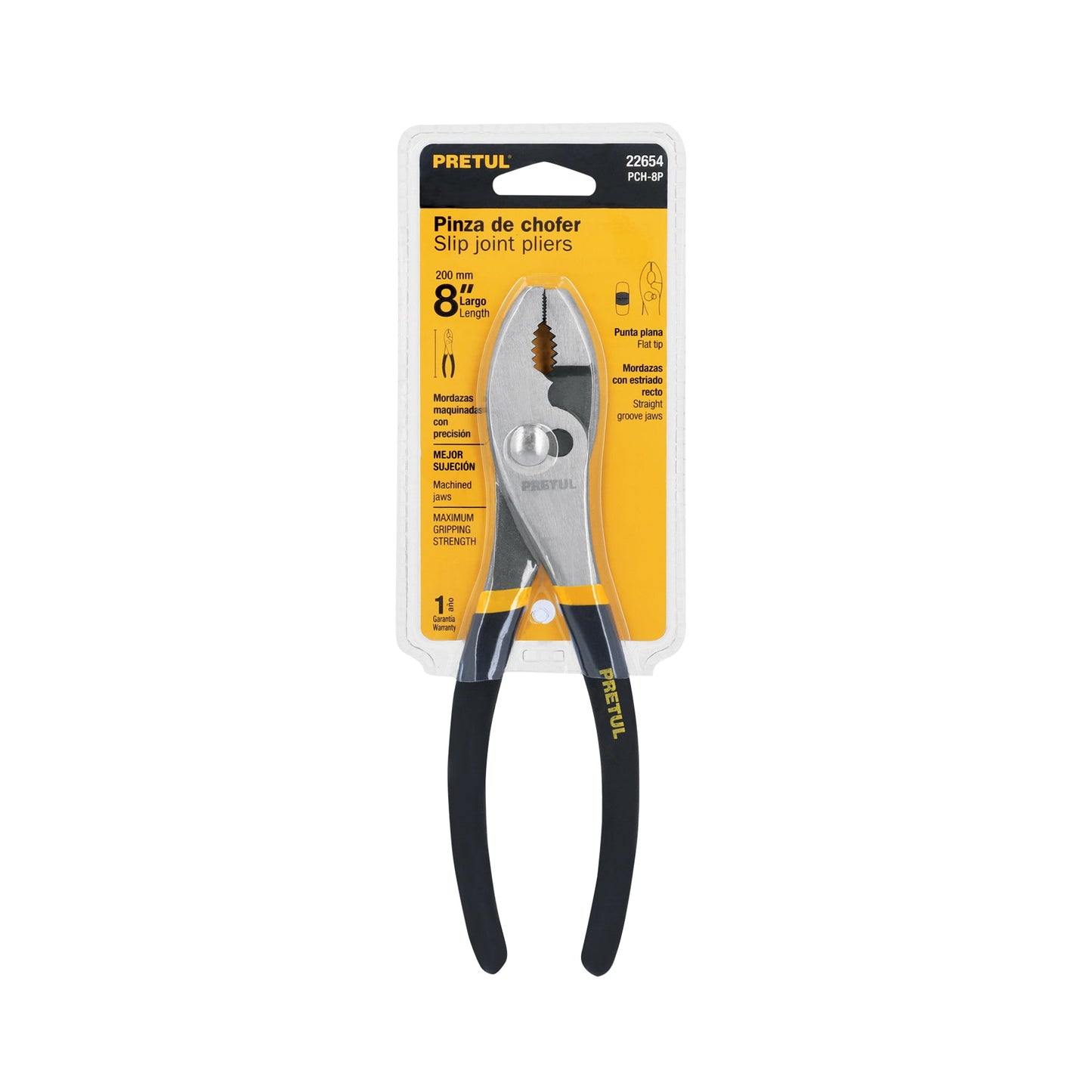 Pinza de chofer 8' mango de PVC, Pretul | PCH-8P | 22654