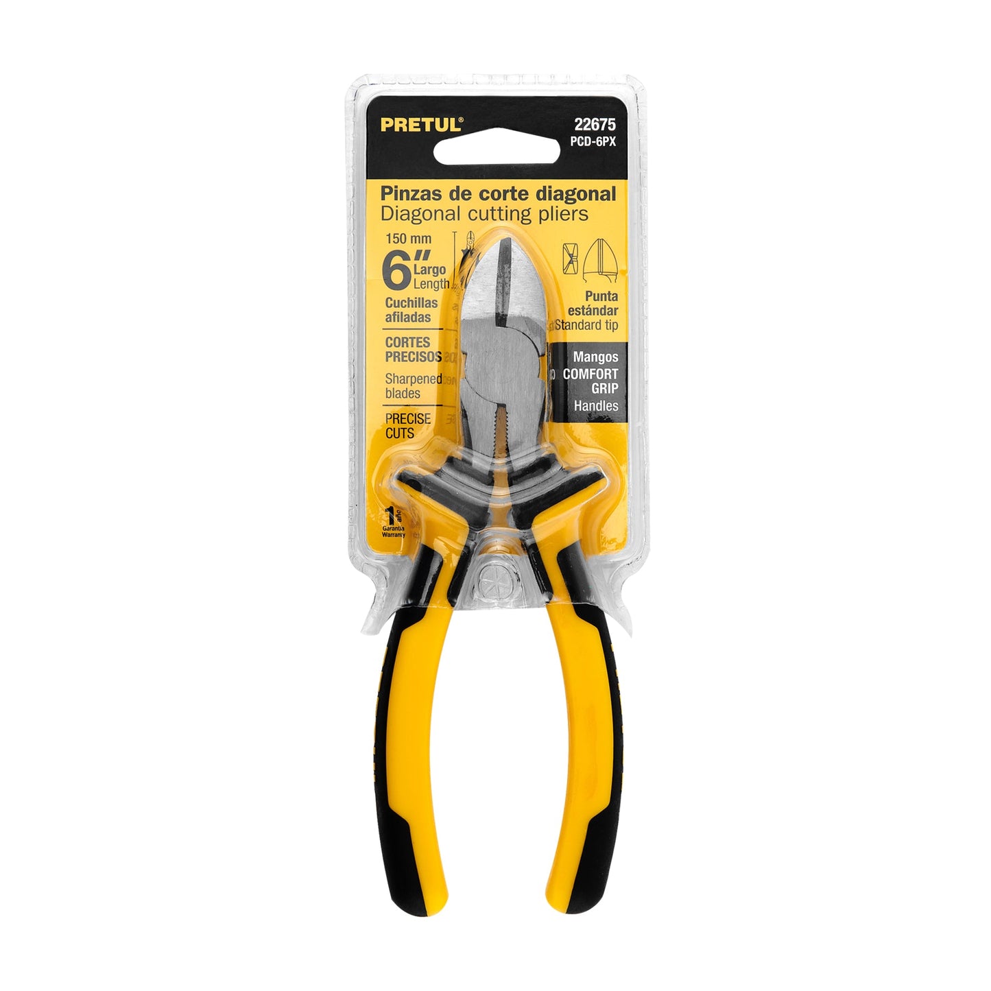 Pinza de corte diagonal 6' mango Comfort Grip, Pretul | PCD-6PX | 22675