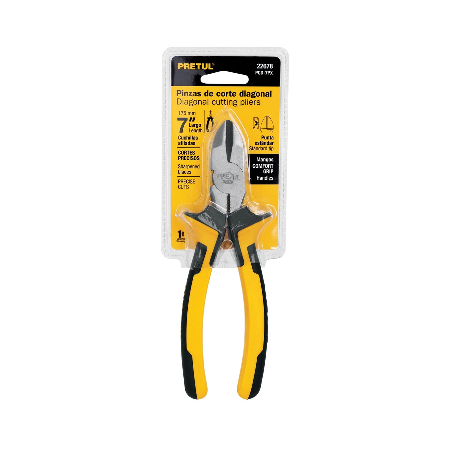 Pinza de corte diagonal 7' mango Comfort Grip, Pretul | PCD-7PX | 22678