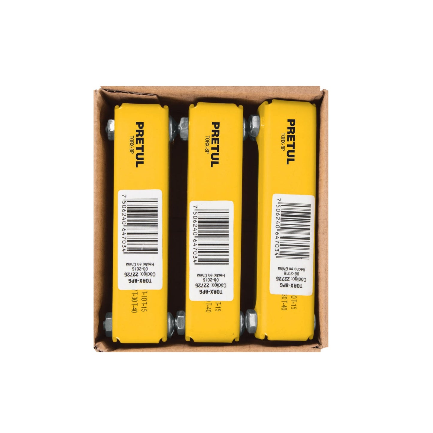 Juego de 8 llaves torx tipo navaja, lámina, a granel, PRETUL | TORX-8PG | 22725