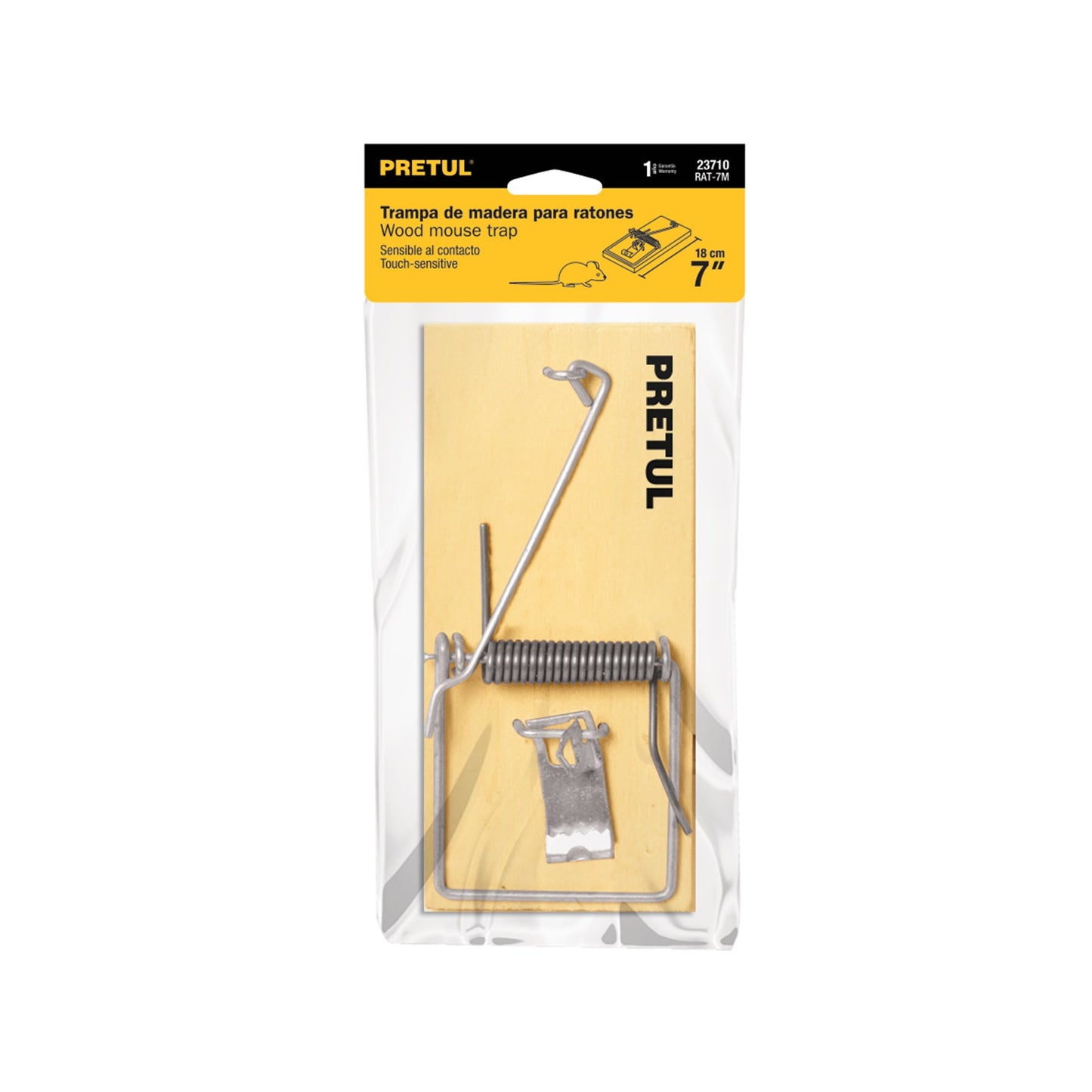 Trampa de madera de 7' para ratón, Pretul | RAT-7M | 23710