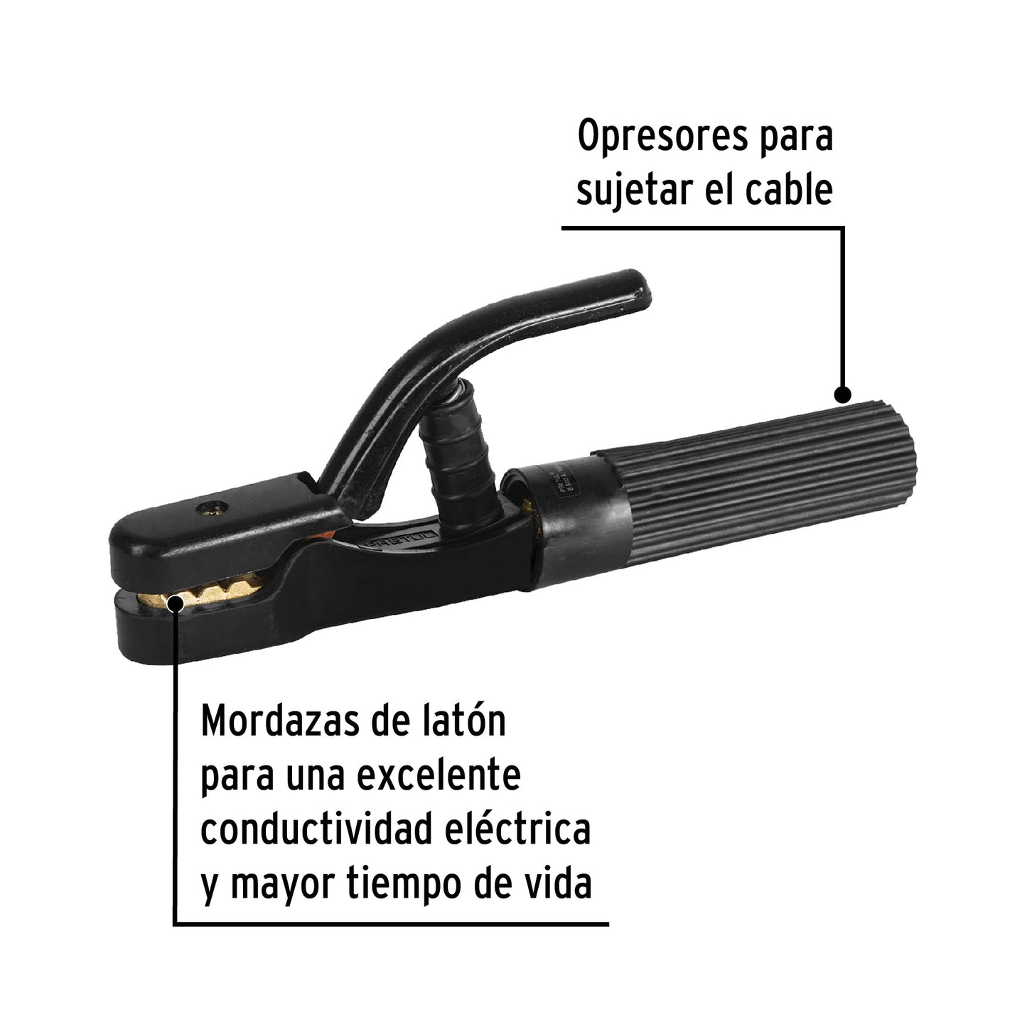 Pinza porta electrodos de 500 Amperes, PRETUL | PPE-500P | 24233