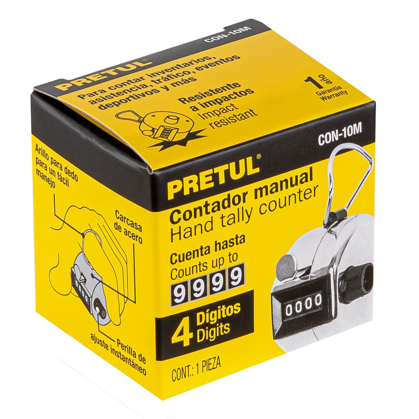Contador manual de 4 dígitos, Pretul | CON-10M | 24990