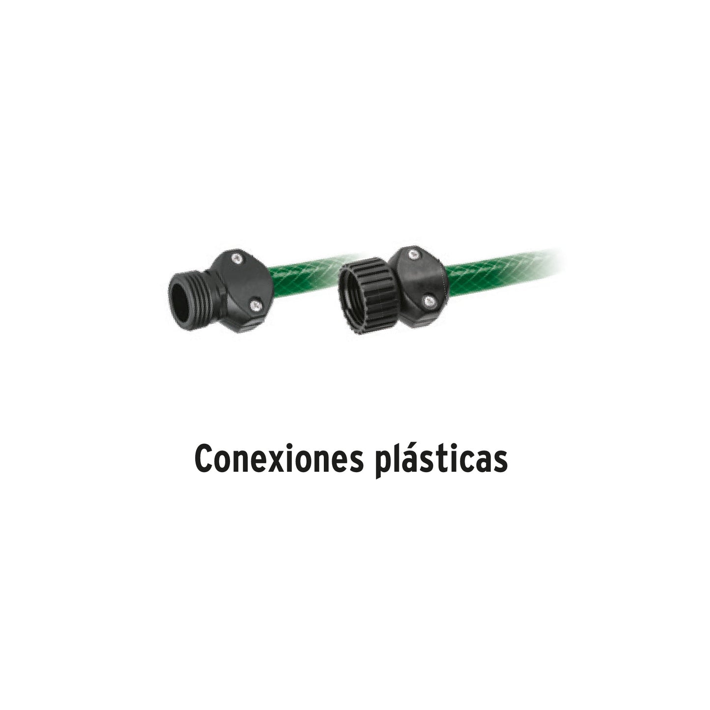 Manguera 1/2' reforzada 3 capas 15m conexiones plást, Pretul | MAN-15X1/2PR | 25017