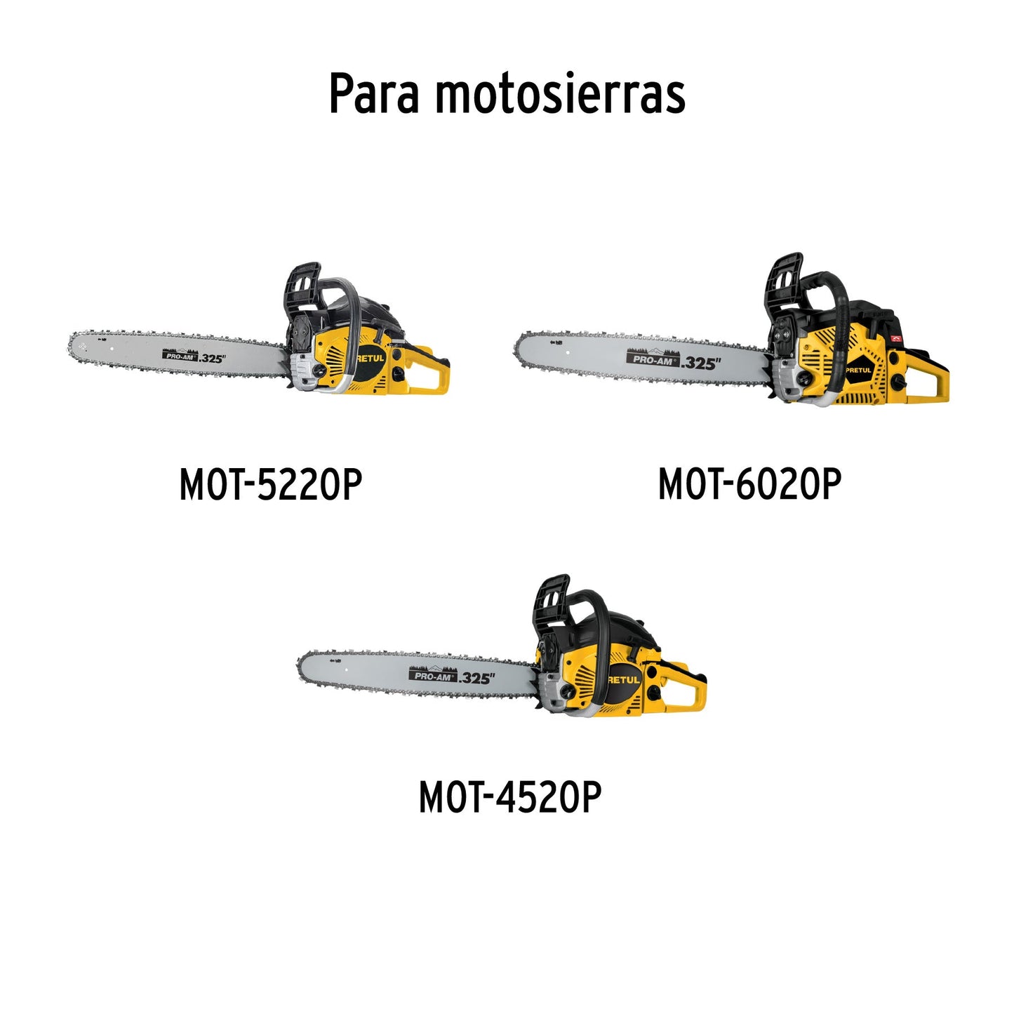 Barra de repuesto 20' p/motosierra a gasolina 45/52/60cc | BAMO-20P | 26016