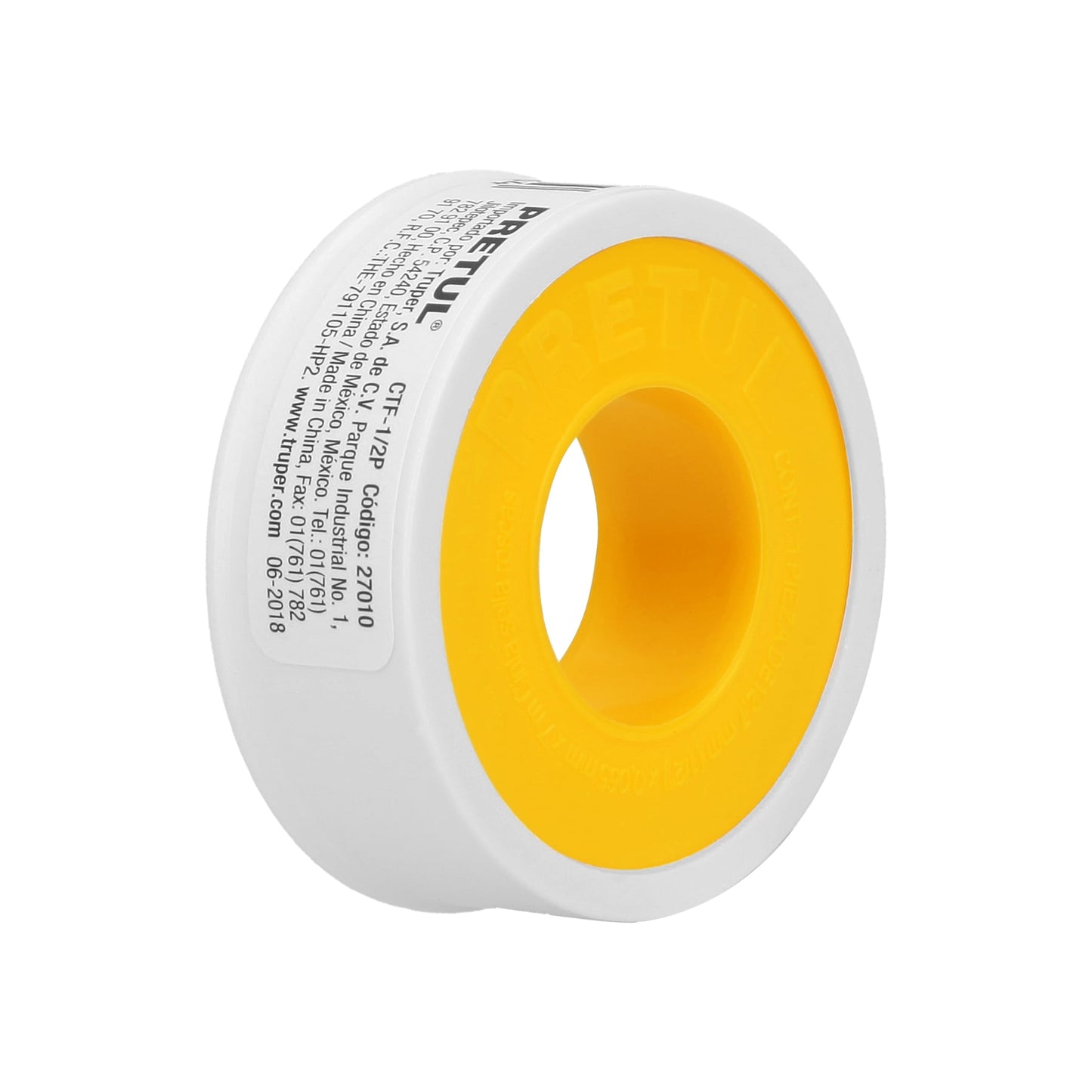 Cinta sella roscas 1/2' x 7m, PRETUL | CTF-1/2P | 27010