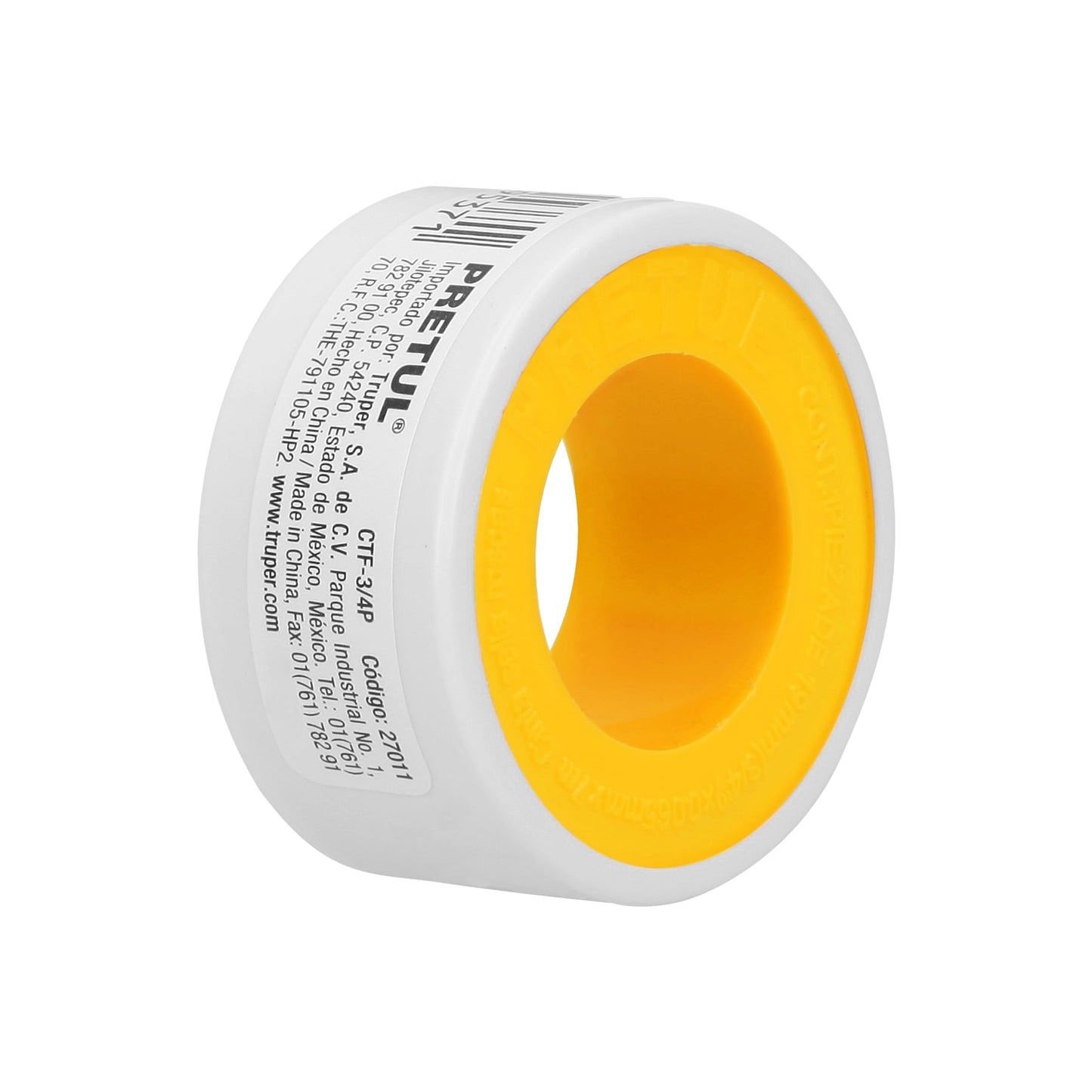 Cinta sella roscas 3/4' x 7m, PRETUL | CTF-3/4P | 27011