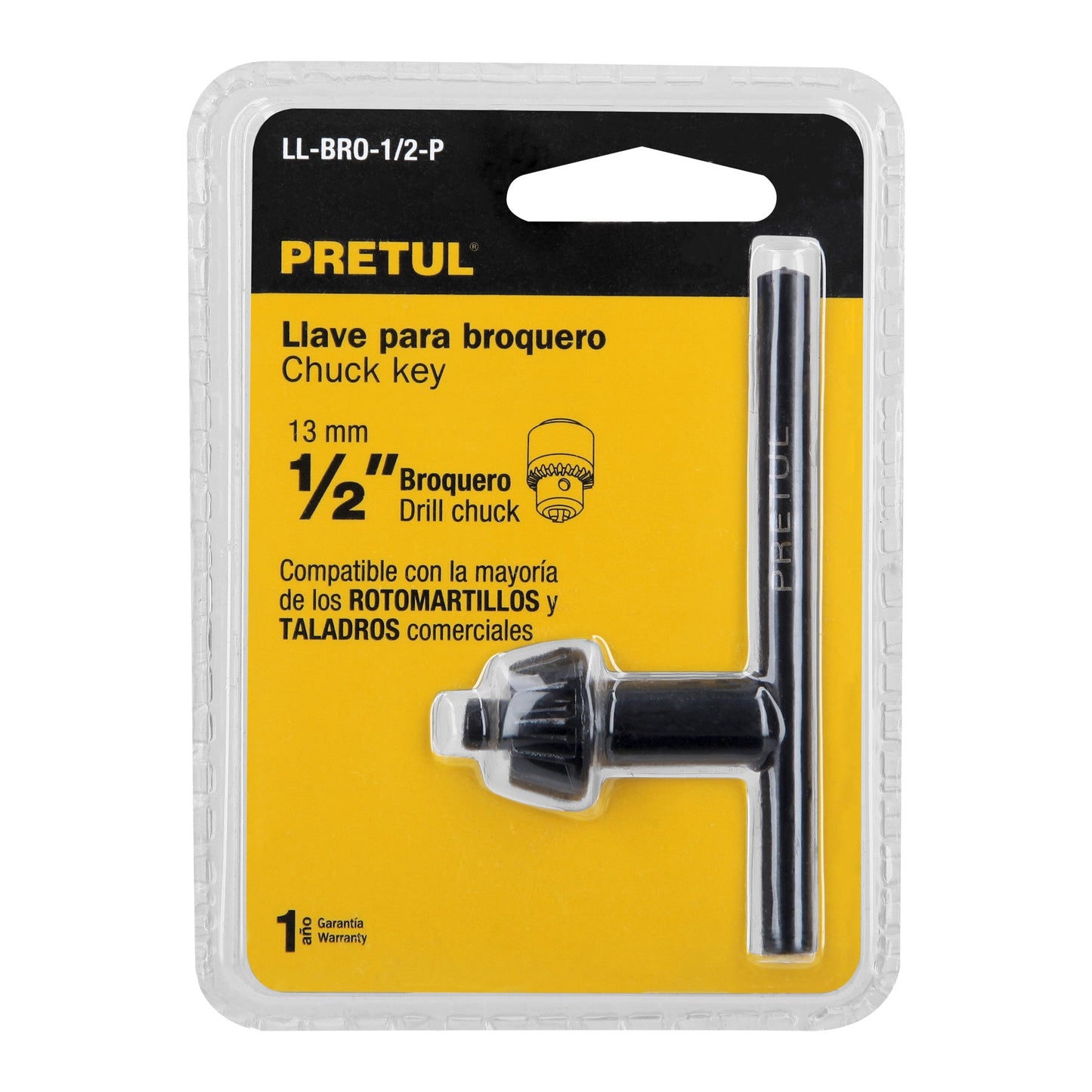 Llave para broquero de 1/2', PRETUL | LL-BRO-1/2-P | 27036