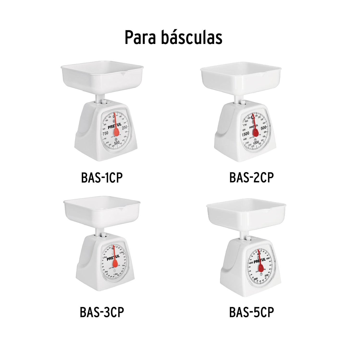 Charola plástica para báscula mecánica, Pretul | CHA-BCP | 27100