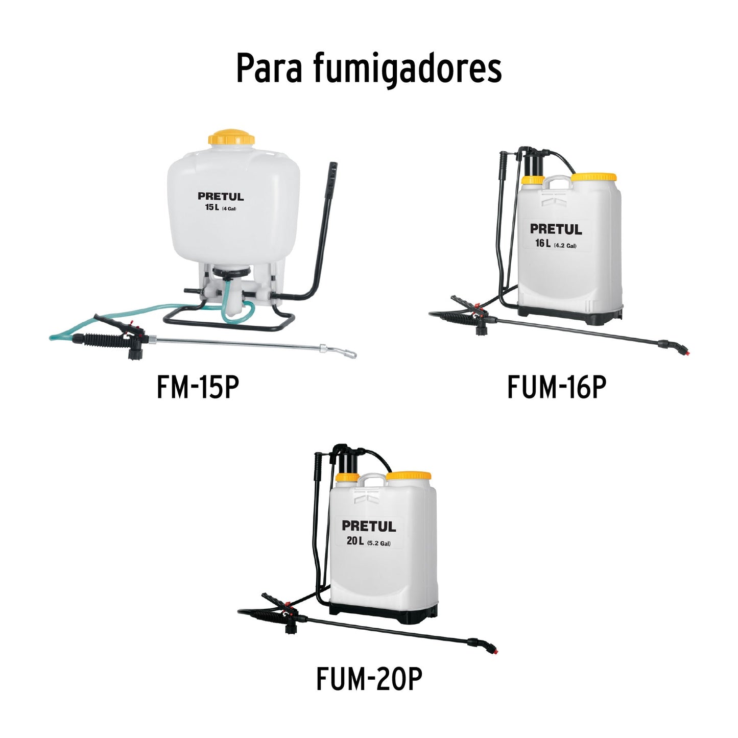 Pistola completa para fumigador 12,16 y 20L, PRETUL | PIS-FMP | 27142
