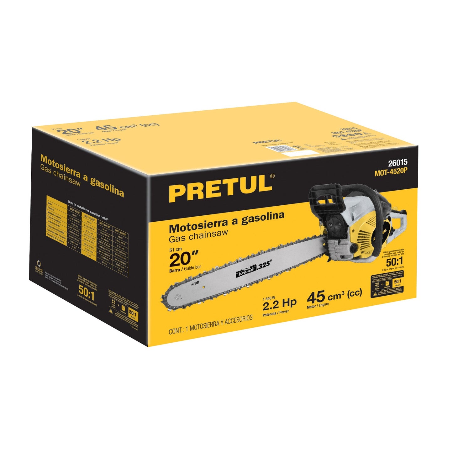 Caja de empaque de repuesto para MOT-4520P, Pretul | CJ-MOT-4520P | 27219