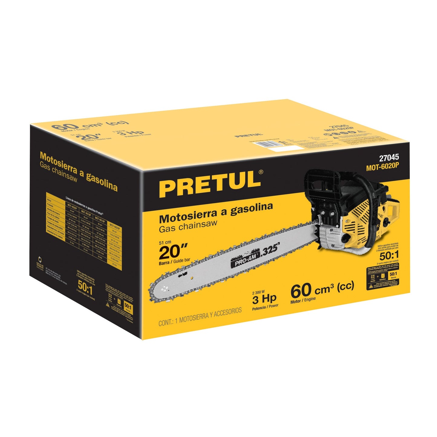 Caja de empaque de repuesto para MOT-6020P, Pretul | CJ-MOT-6020P | 27221