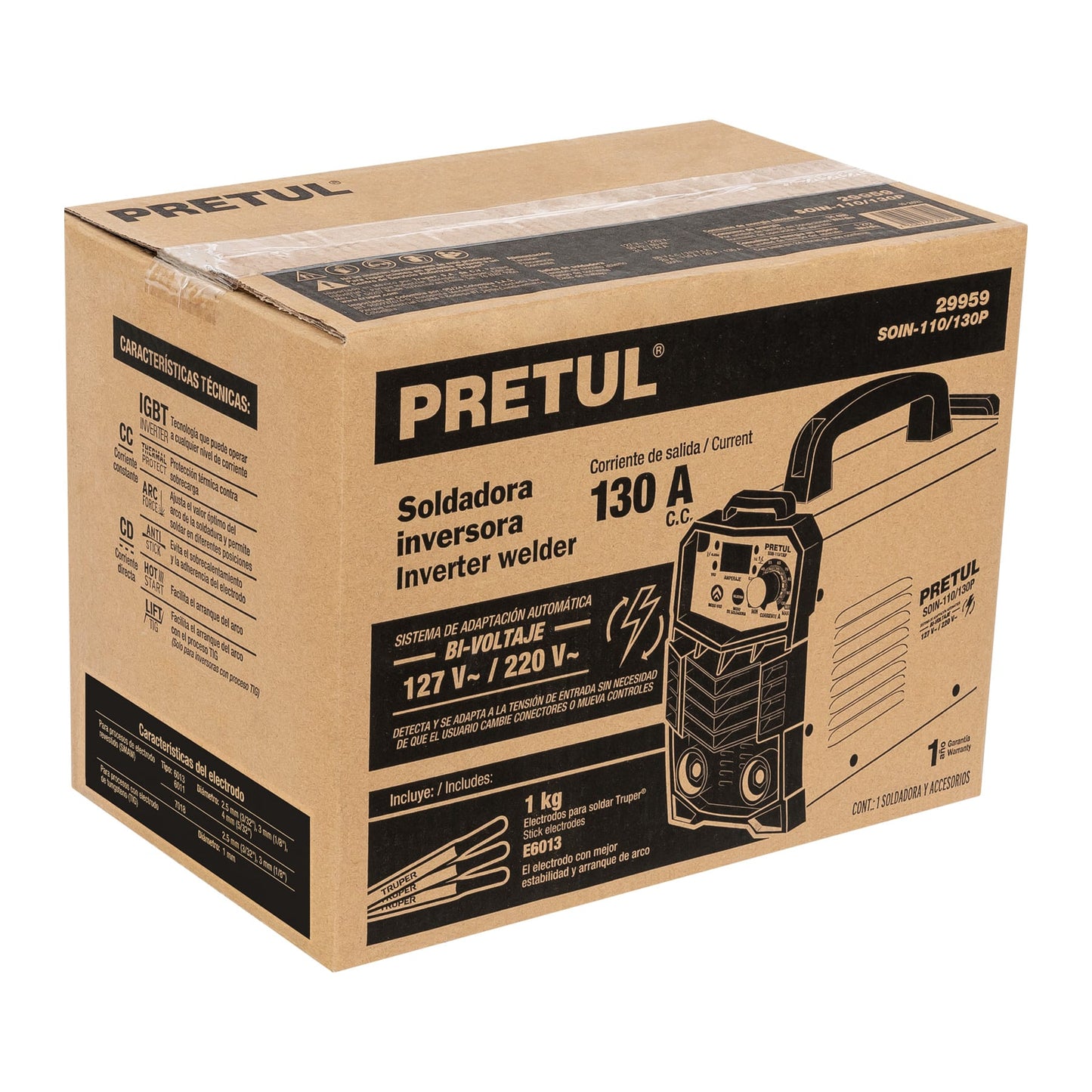 Caja de empaque de repuesto para SOIN-110/130P, Pretul | CJ-SOIN-110/130P | 27235