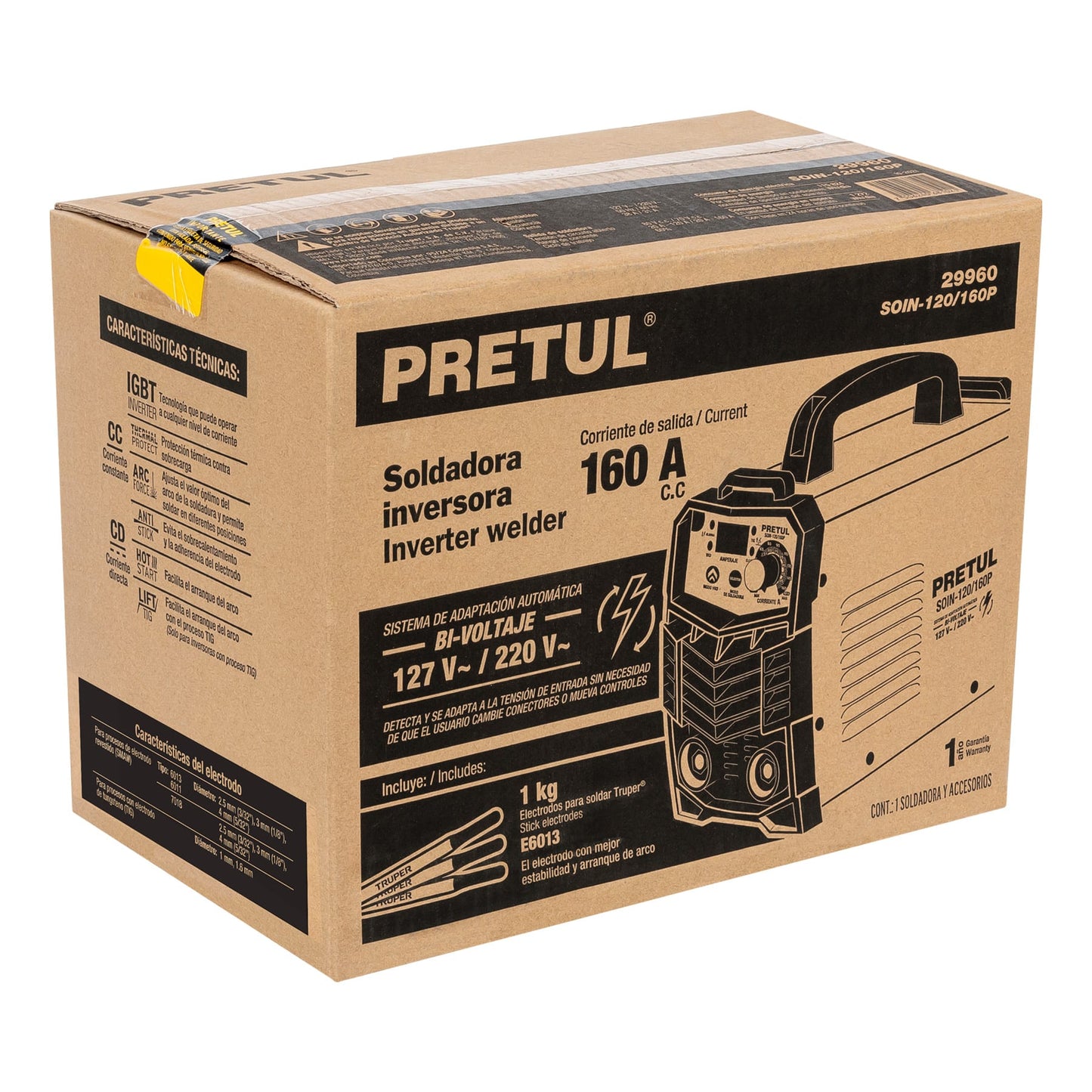 Caja de empaque de repuesto para SOIN-120/160P, Pretul | CJ-SOIN-120/160P | 27236