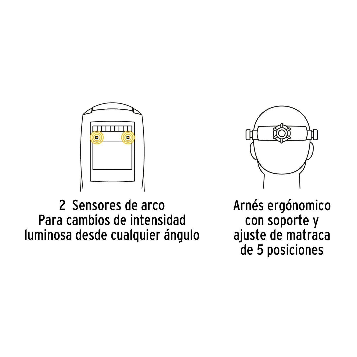 Careta electrónica p/soldar, fuego, sombra 9 a 13, PRETUL | CAREL-11FP | 27355