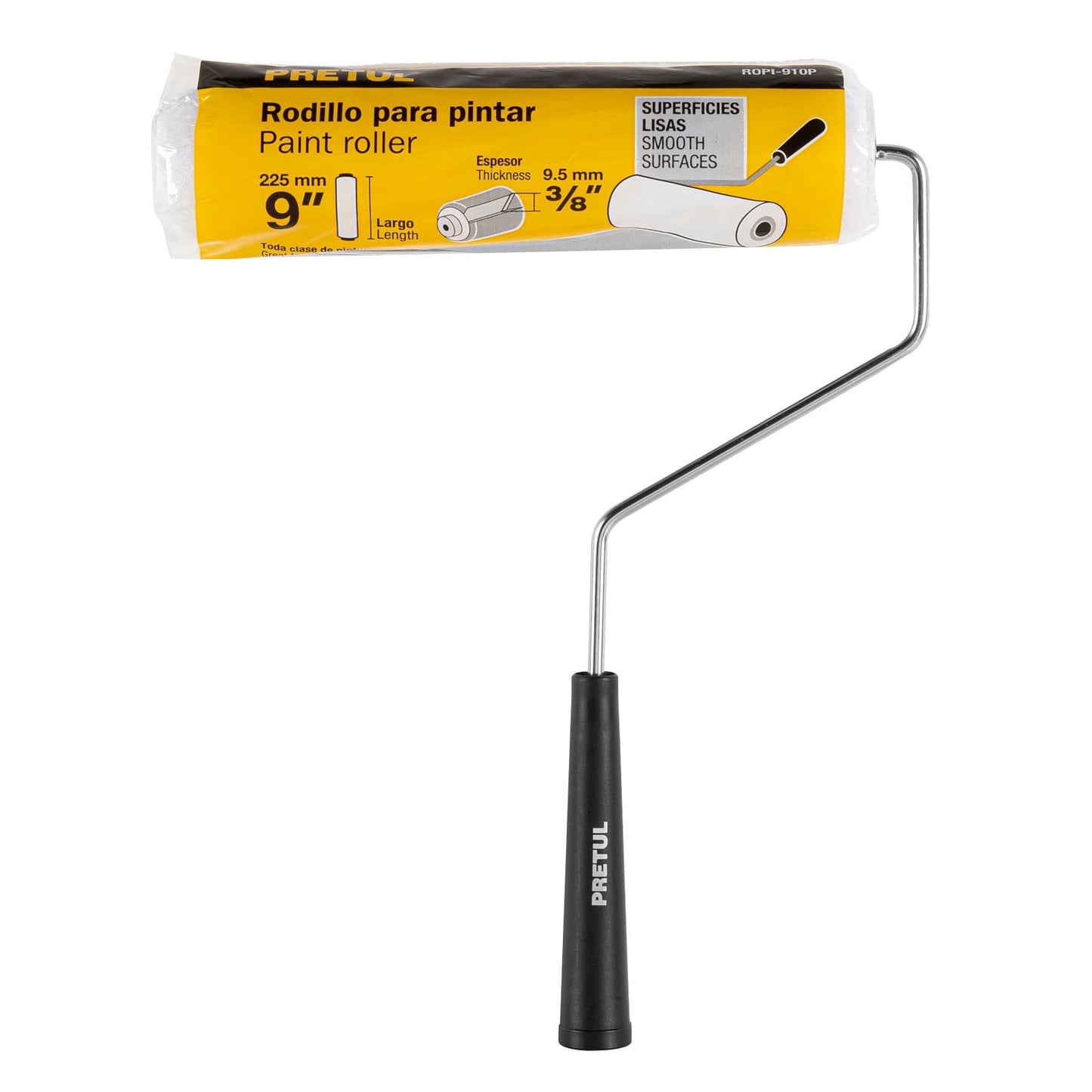 Rodillo para pintar, 9 x 3/8', superficies lisas, Pretul | ROPI-910P | 28033