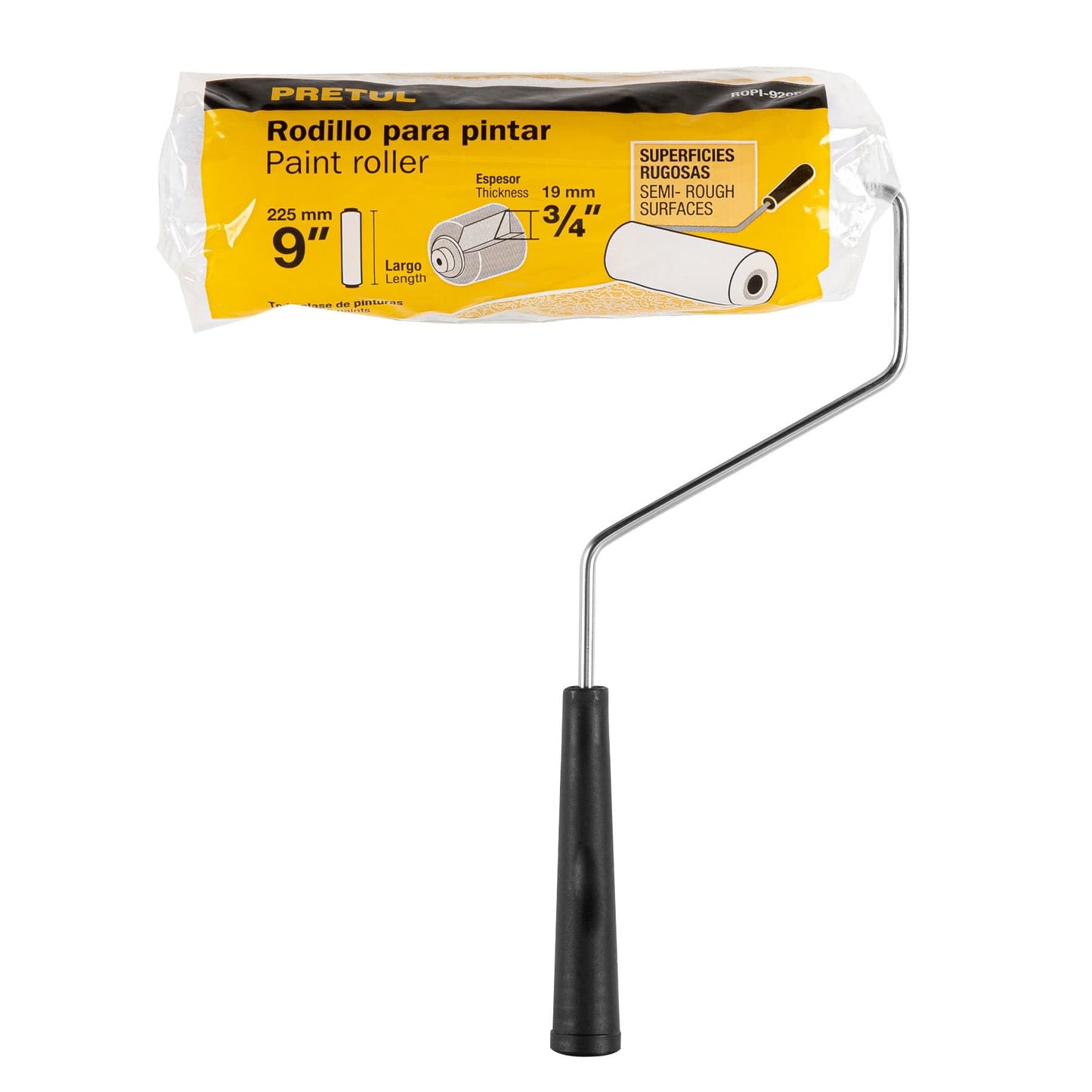 Rodillo para pintar, 9 x 3/4', superficies rugosas, Pretul | ROPI-920P | 28035