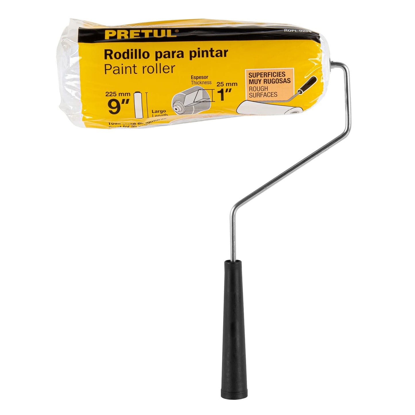 Rodillo para pintar, 9 x 1', superficies muy rugosas, Pretul | ROPI-925P | 28036