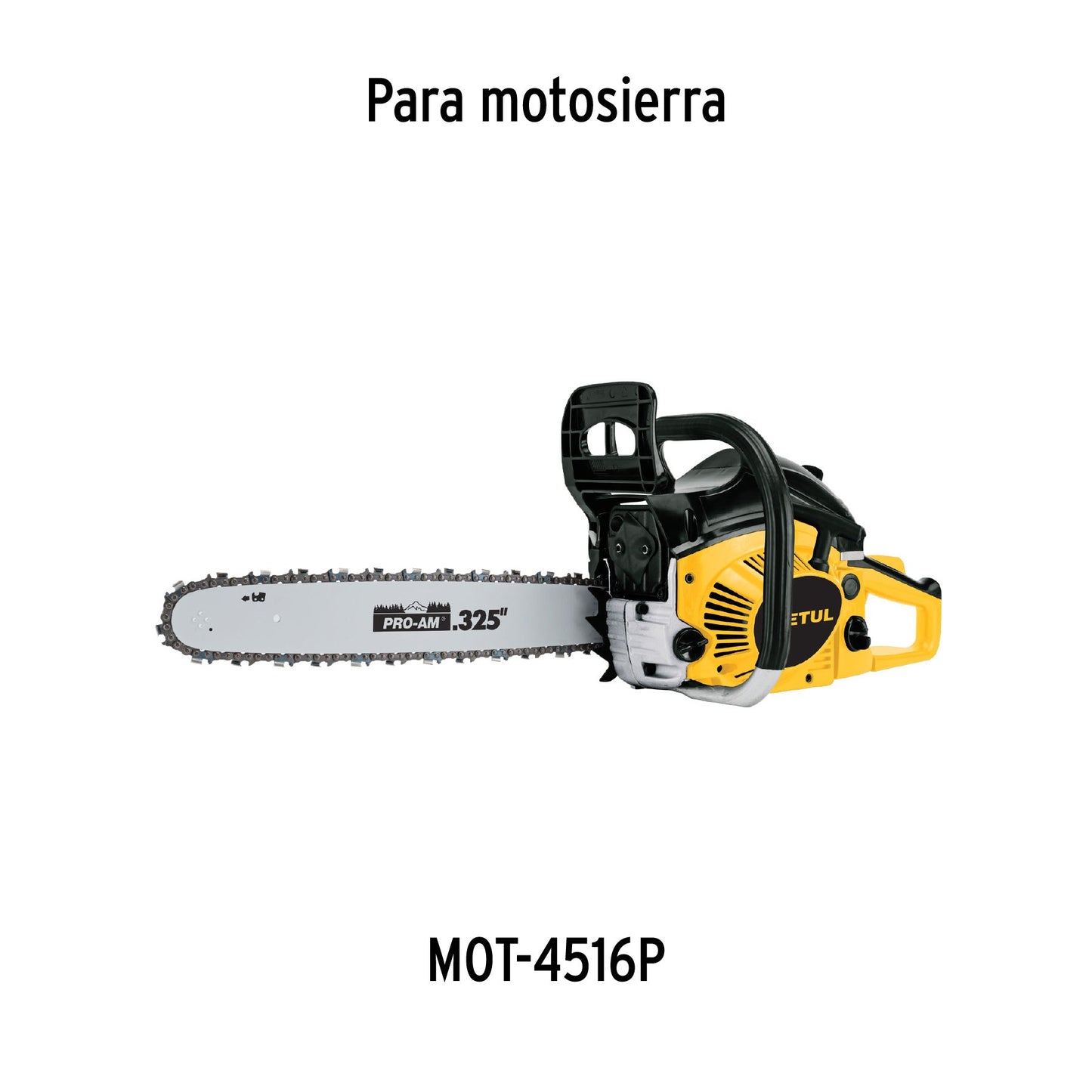 Barra de repuesto 16' p/motosierra a gasolina 45cc, PRETUL | BAMO-4516P | 28167