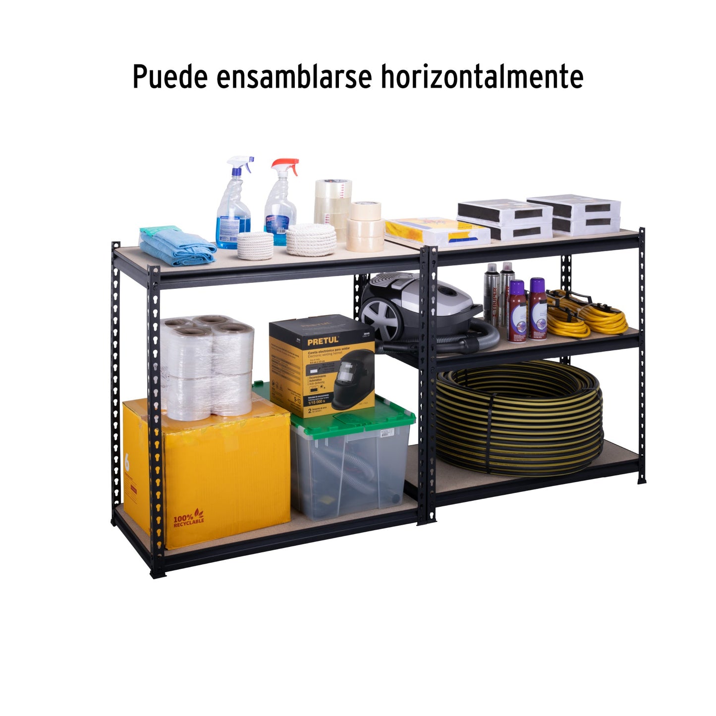 Estante metálico 5 repisas MDP cap. 60 Kg,180x45x90, PRETUL | ESME-601 | 29023