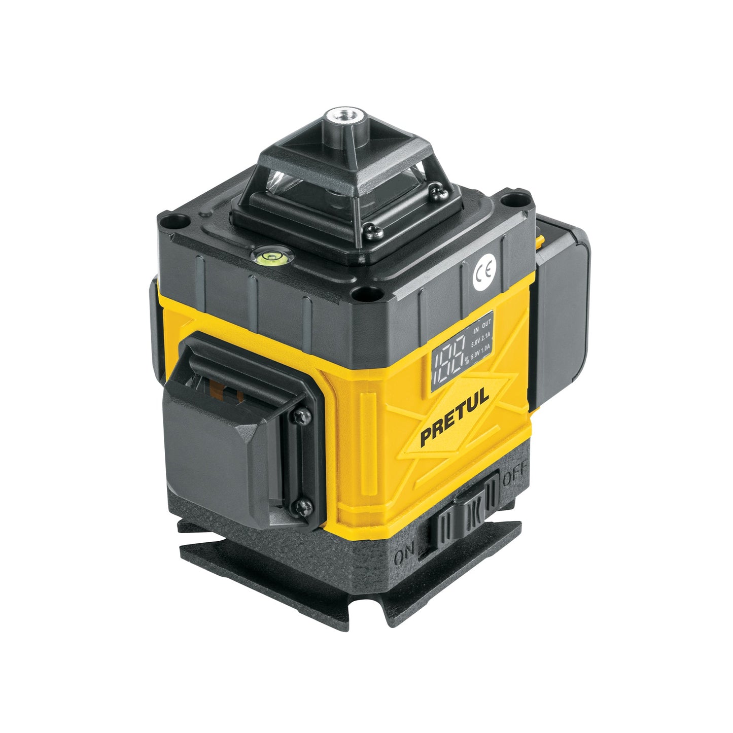 Nivel láser verde, alcance 25m, 16 líneas, recargable,PRETUL | NL-16P | 29924