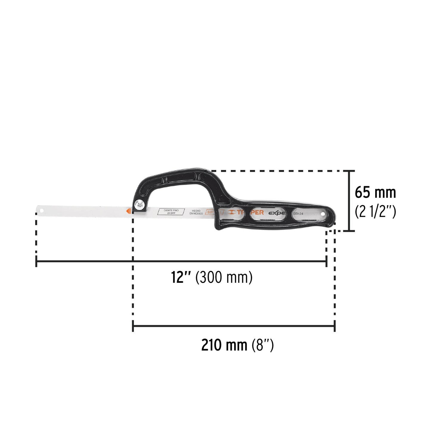 Mini arco 12' de plástico para segueta, Pretul | MAT-12P | 20002