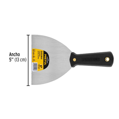 Espátula flexible 5' con mango de plástico, Pretul | E-5F | 20323