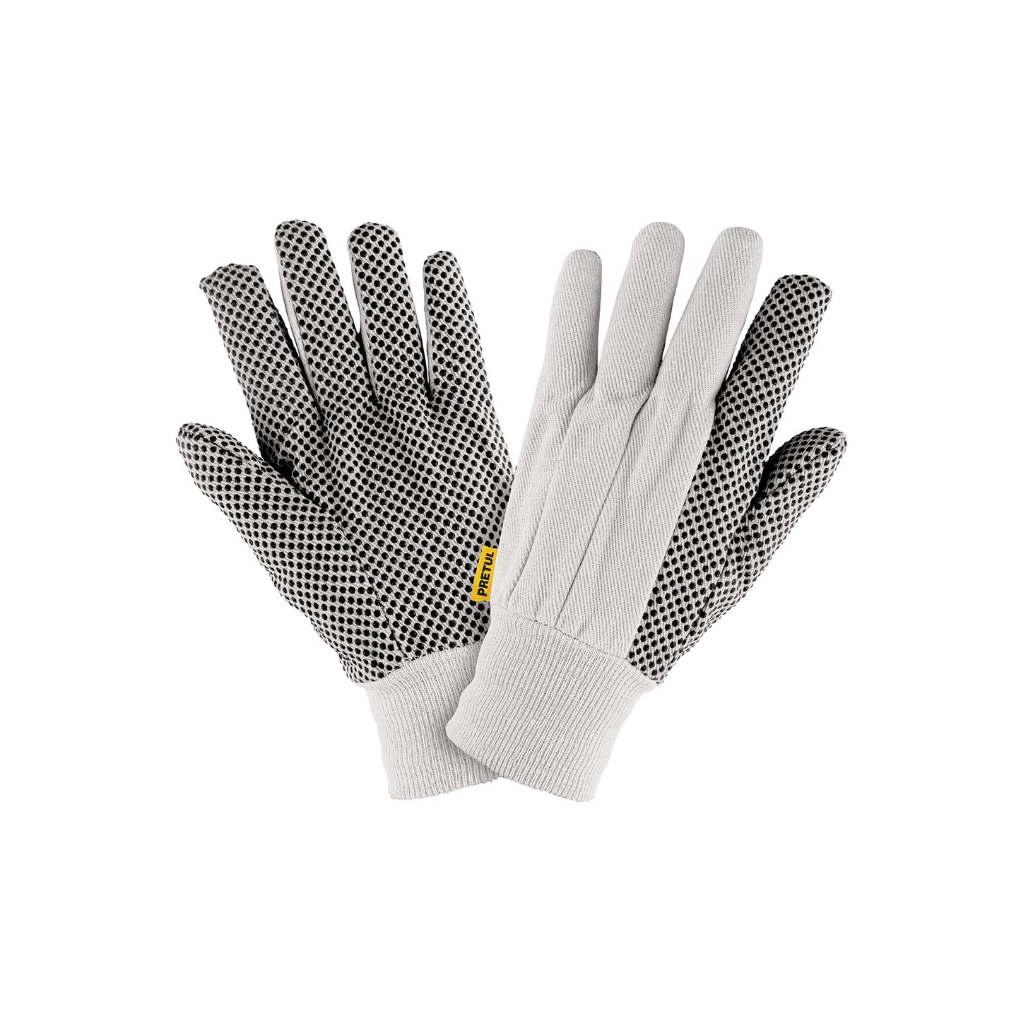 Guantes de algodón con puntos PVC en palma, unitalla, PRETUL | GU-455 | 20330