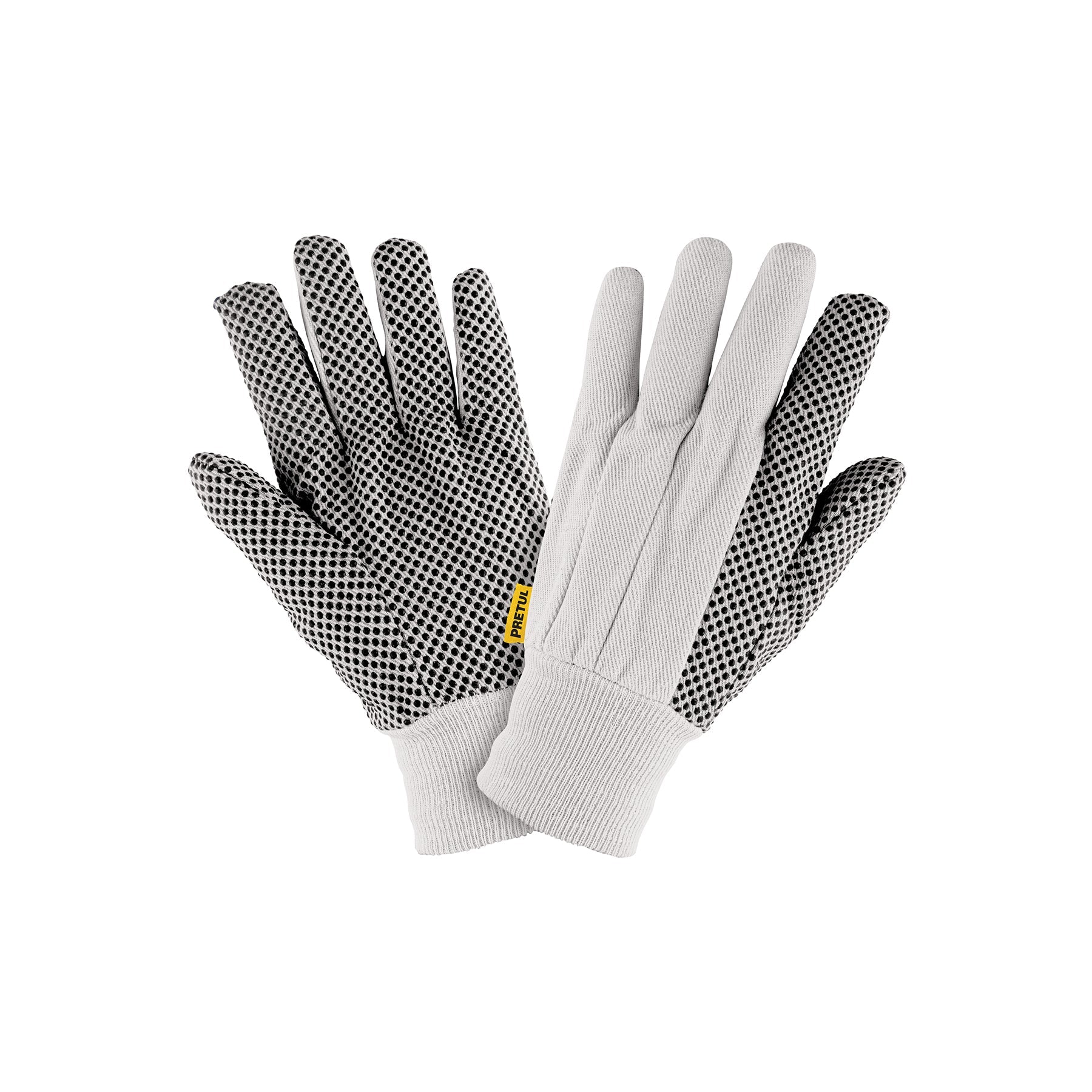 Guantes de algodón con puntos PVC en palma, unitalla, PRETUL | GU-455 | 20330