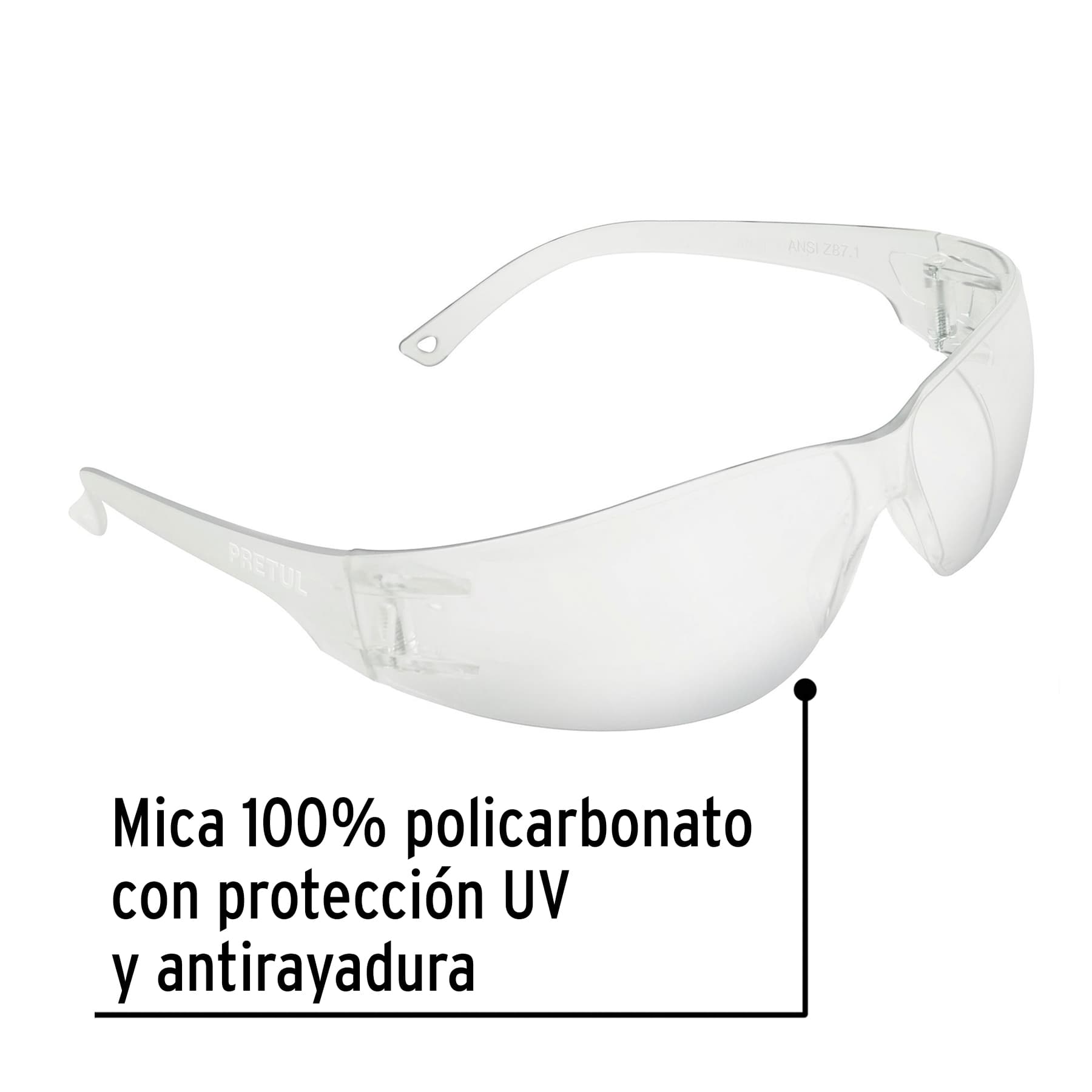 Lentes de seguridad transparentes, Pretul Lite | LEN-ST-P | 20401