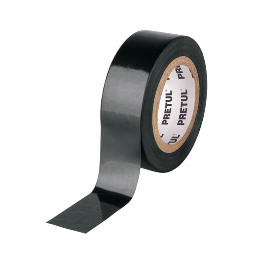 Cinta de aislar de 9 m x 19 mm, negra, Pretul | M-22P | 20521