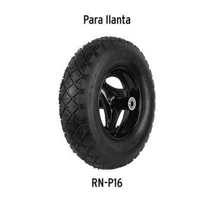 Llanta neumática 16', sin cámara, Pretul | N-P16 | 20584