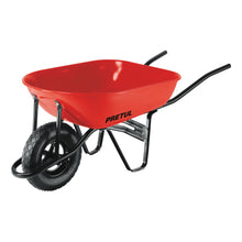 Carretilla 5.5 ft3 roja,neumática,bastidor tubular, PRETUL | CAP-50NB | 20627