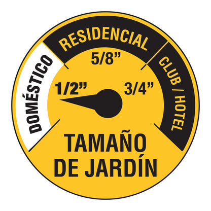 Manguera 1/2' reforzada 3 capas conexiones metal 15m, Pretul | MAN-15X1/2PM | 20656