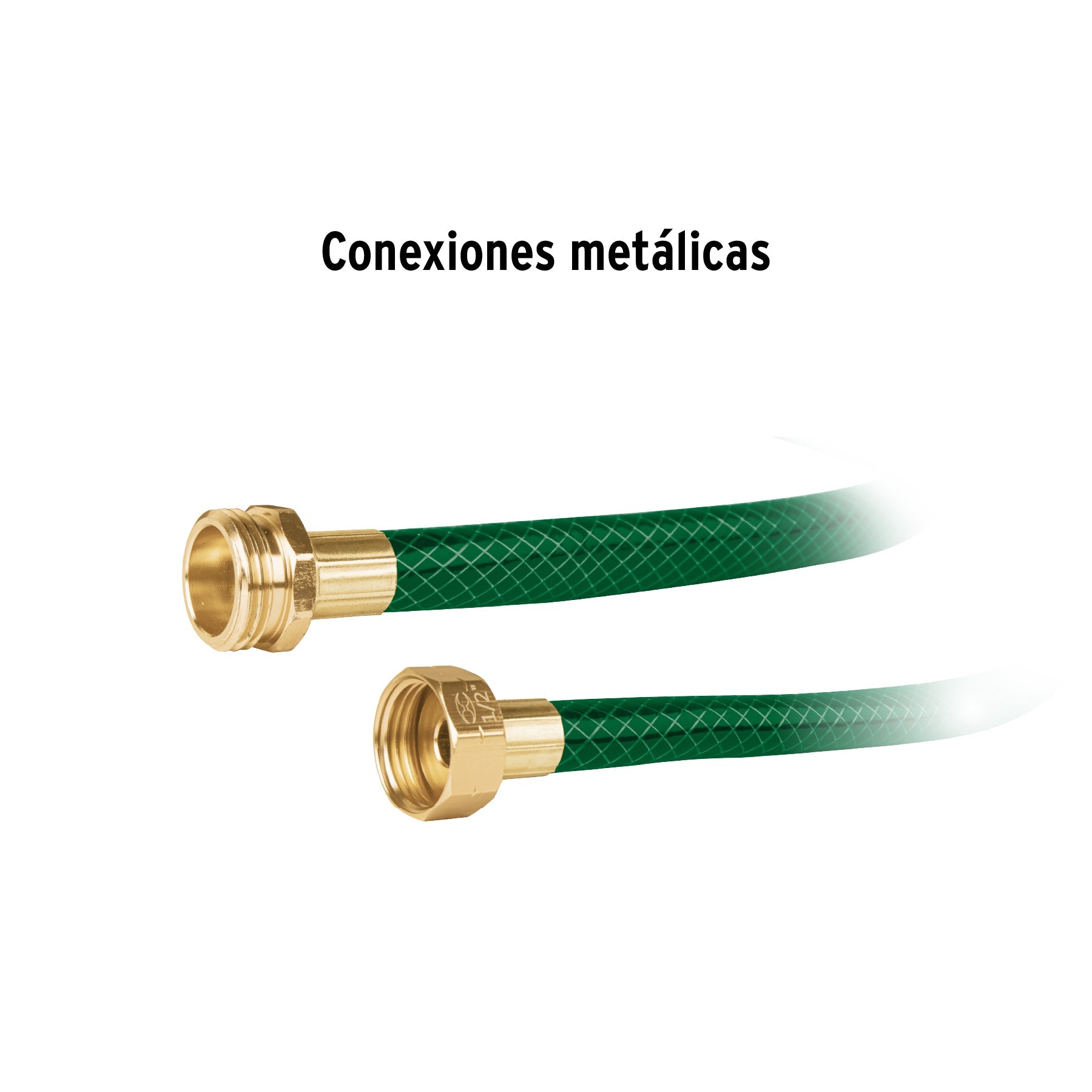 Manguera 1/2' reforzada 3 capas conexiones metal 10m, Pretul | MAN-10X1/2PM | 20657