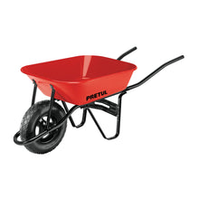 Carretilla 3.5 ft3 roja,angosta,neumática, tubular, PRETUL | CAP-35NB | 20675