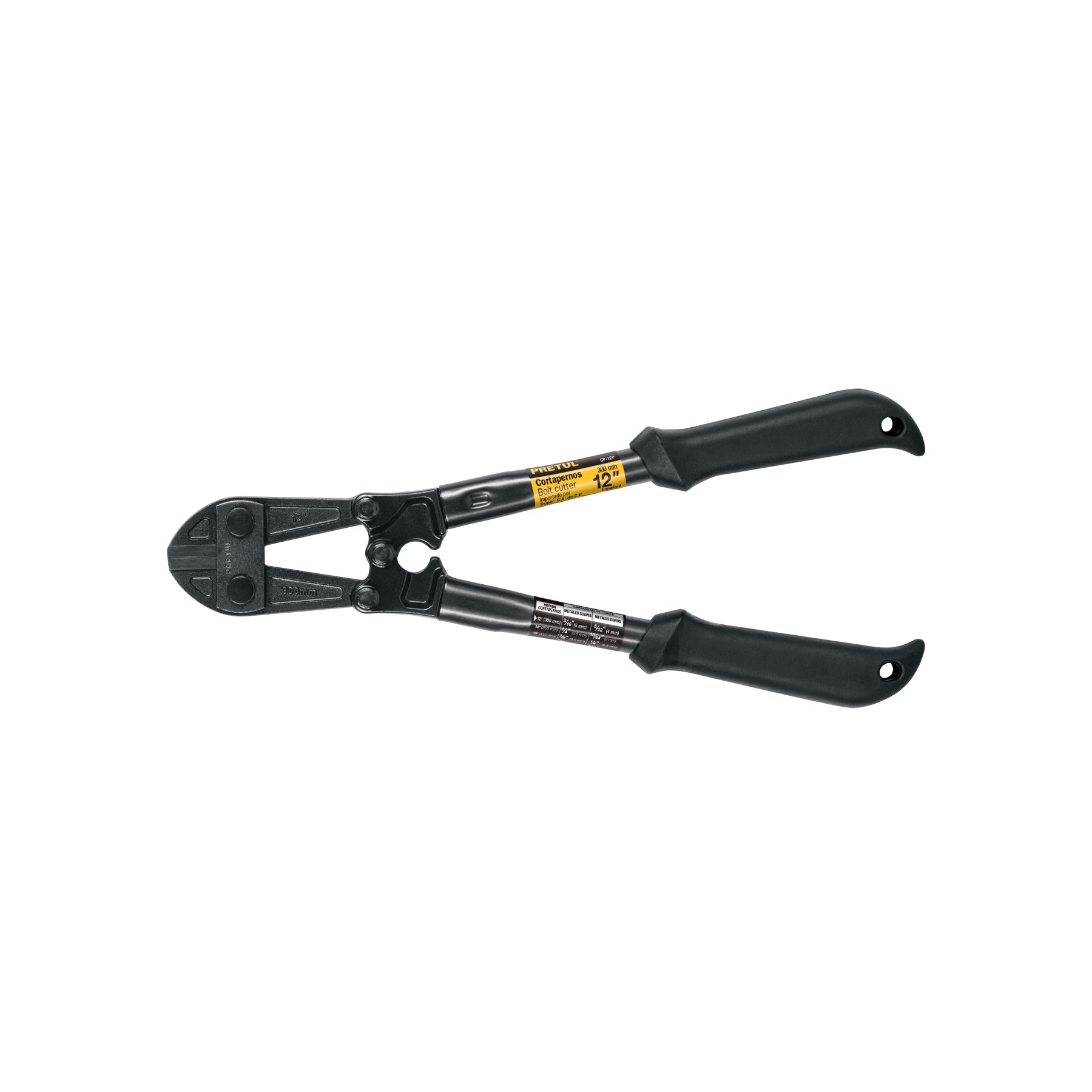 Cortapernos 12', mango tubular, PRETUL | CP-12P | 20944