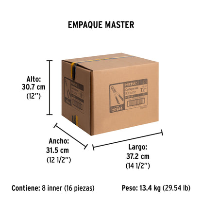 Cortapernos 12', mango tubular, PRETUL | CP-12P | 20944