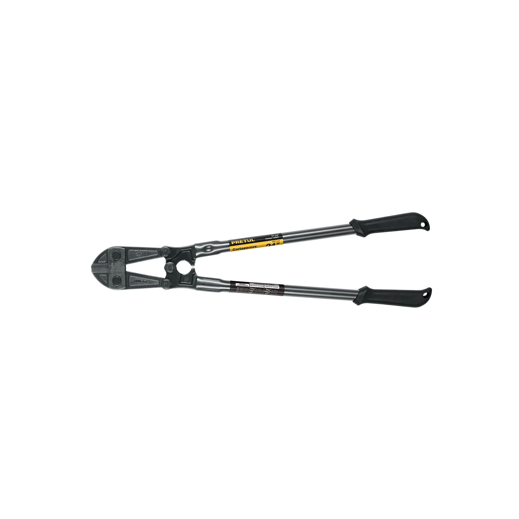 Cortapernos 24', mango tubular, PRETUL | CP-24P | 20947