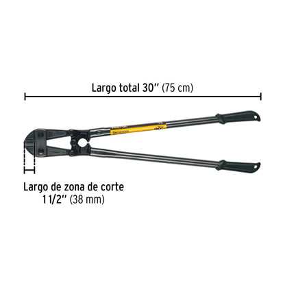 Cortapernos 30', mango tubular, PRETUL | CP-30P | 20948
