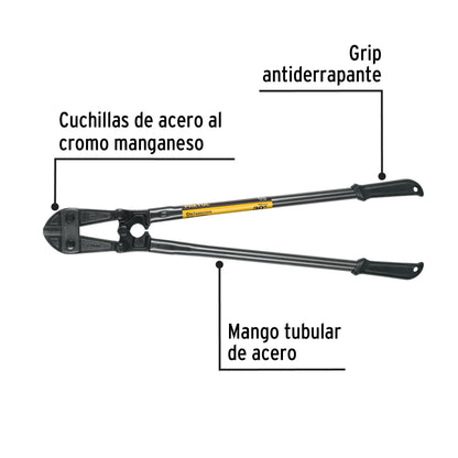 Cortapernos 30', mango tubular, PRETUL | CP-30P | 20948